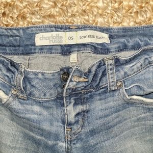 Low rise flare jeans